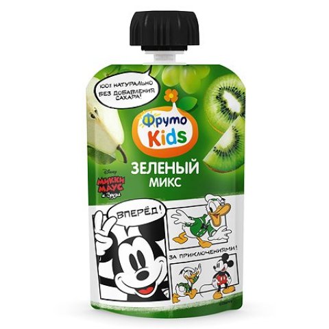 Пюре ФрутоKids яблоко-груша- виноград-киви 90г с 9месяцев Пюре ФрутоKids яблоко-груша- виноград-киви 90г с 9месяцев