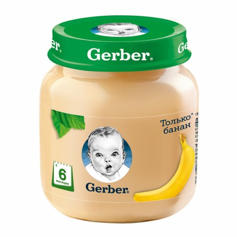 Пюре Gerber банан 130г с 6 месяцев Пюре Gerber банан 130г с 6 месяцев