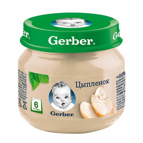 Пюре Gerber цыплёнок 80 г с 6 месяцев Пюре Gerber цыплёнок 80 г с 6 месяцев