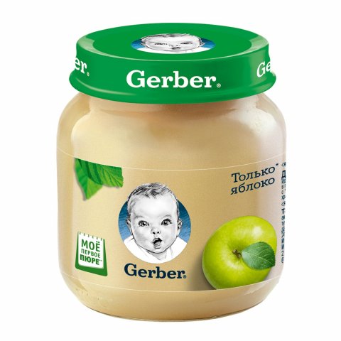 Пюре Gerber яблоко 130г с 4 месяцев Пюре Gerber яблоко 130г с 4 месяцев