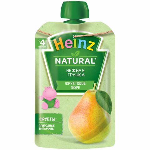 Пюре Heinz Нежная грушка пауч 100г с 4 месяцев Пюре Heinz Нежная грушка пауч 100г с 4 месяцев