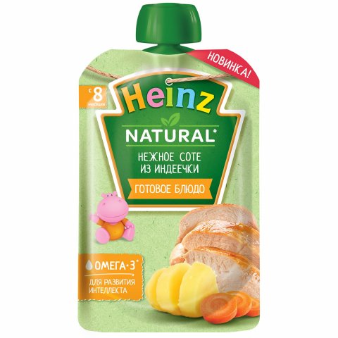 Пюре Heinz соте-индейка 90 г с 8 месяцев Пюре Heinz соте-индейка 90 г с 8 месяцев