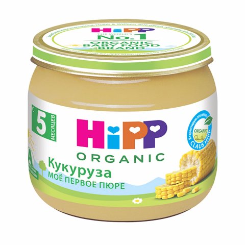 Пюре Hipp кукуруза 80г с 5 месяцев Пюре Hipp кукуруза 80г с 5 месяцев