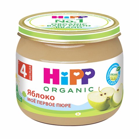 Пюре Hipp Мое первое пюре яблоко 80г с 4 месяцев Пюре Hipp Мое первое пюре яблоко 80г с 4 месяцев