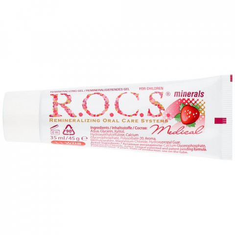 R.O.C.S. Гель для укрепления зубов для детей и подростков Medical Minerals со вкусом клубники 45 г R.O.C.S. Гель для укрепления зубов для детей и подростков Medical Minerals со вкусом клубники 45 г