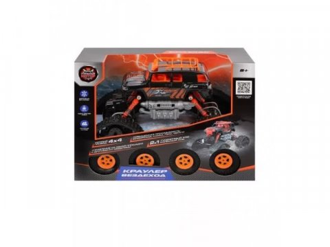 Радиоуправляемая игрушка Пламенный мотор Краулер Вездеход, аккум., 4WD (оранжевый) Радиоуправляемая игрушка Пламенный мотор Краулер Вездеход, аккум., 4WD (оранжевый)