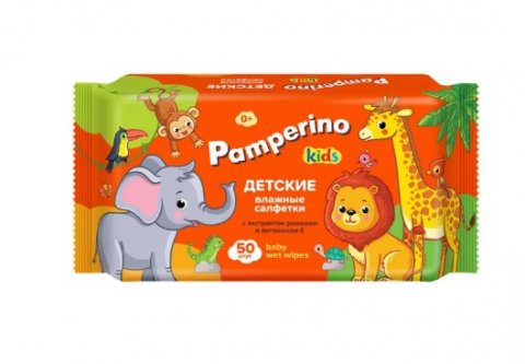 Салфетки влажные Pamperino Kids с ромашкой и витамином Е 50шт 0+ Салфетки влажные Pamperino Kids с ромашкой и витамином Е 50шт 0+