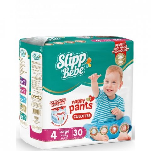 Slipp bebe Трусики 4 (7-18 кг) 30 шт Slipp bebe Трусики 4 (7-18 кг) 30 шт