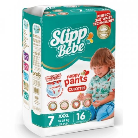 Slipp bebe Трусики 7 (13-29 кг) 16 шт Slipp bebe Трусики 7 (13-29 кг) 16 шт