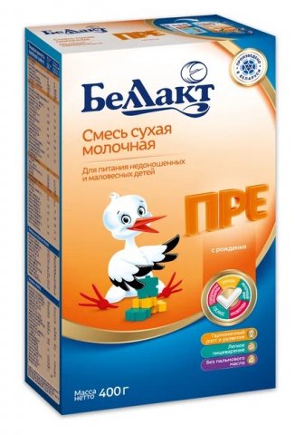 Смесь Беллакт Сухая молочная Пре 400г Смесь Беллакт Сухая молочная Пре 400г