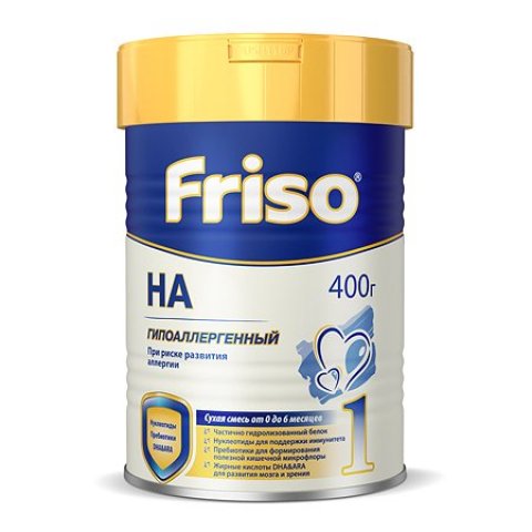 Смесь Friso Гипоалергенная 1 400г с 0месяцев Смесь Friso Гипоалергенная 1 400г с 0месяцев