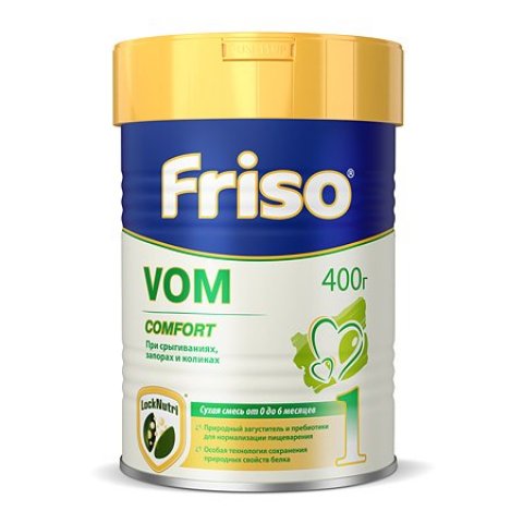 Смесь Friso Вом 1 Комфорт 400г с 0месяцев Смесь Friso Вом 1 Комфорт 400г с 0месяцев