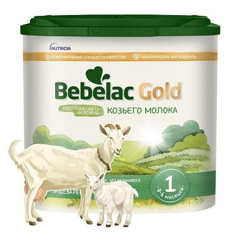 Смесь молочная Bebelac Gold на основе козьего молока 1 400г с 0месяцев Смесь молочная Bebelac Gold на основе козьего молока 1 400г с 0месяцев