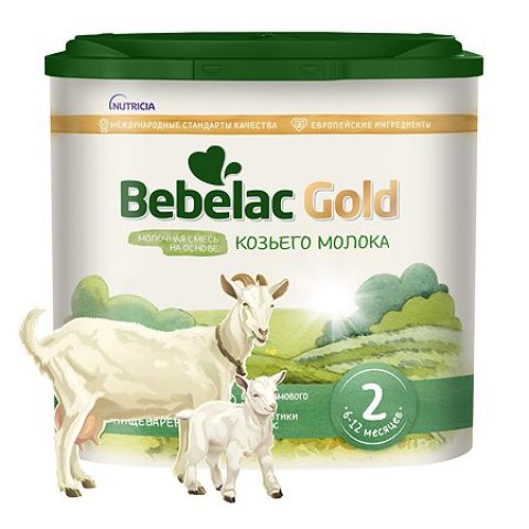 Смесь молочная Bebelac Gold на основе козьего молока 2 400г с 6месяцев Смесь молочная Bebelac Gold на основе козьего молока 2 400г с 6месяцев