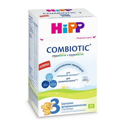 Смесь молочная Hipp 3 Combiotic 600г с 10месяцев Смесь молочная Hipp 3 Combiotic 600г с 10месяцев