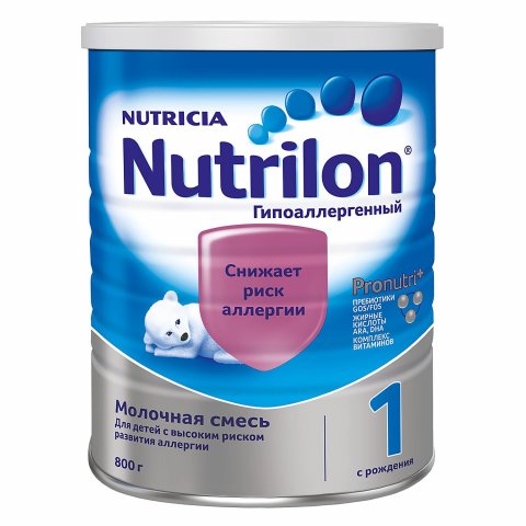 Смесь молочная Nutrilon 1 гипоаллергенная с 0 месяцев 800г Смесь молочная Nutrilon 1 гипоаллергенная с 0 месяцев 800г