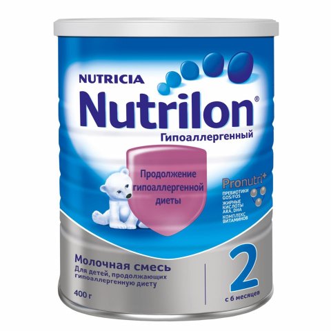 Смесь молочная Nutrilon 2 гипоаллергенная с 6 месяцев 400г Смесь молочная Nutrilon 2 гипоаллергенная с 6 месяцев 400г