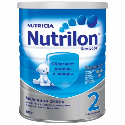 Смесь молочная Nutrilon Комфорт 2 с 6 месяцев 800г Смесь молочная Nutrilon Комфорт 2 с 6 месяцев 800г