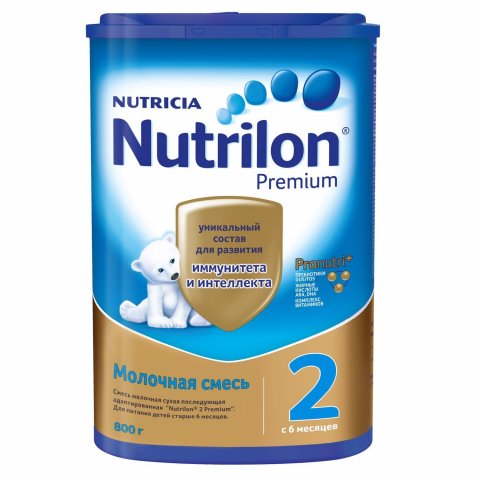 Смесь молочная Nutrilon Premium 2 с 6 месяцев 800г Смесь молочная Nutrilon Premium 2 с 6 месяцев 800г
