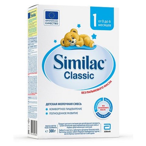 Смесь молочная Similac Классик 1 300г с 0месяцев Смесь молочная Similac Классик 1 300г с 0месяцев