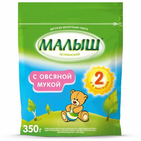 Смесь молочная сухая Малыш Истринский с овсяной мукой 350г с 6 месяцев Смесь молочная сухая Малыш Истринский с овсяной мукой 350г с 6 месяцев