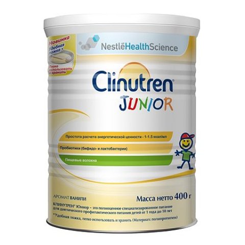 Смесь Nestle Clinutren Junior 400 г с 1года Смесь Nestle Clinutren Junior 400 г с 1года