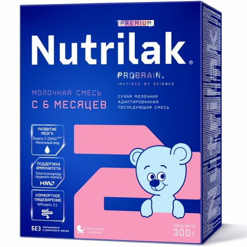 Смесь Nutrilak Premium 2 300г с 6месяцев Смесь Nutrilak Premium 2 300г с 6месяцев