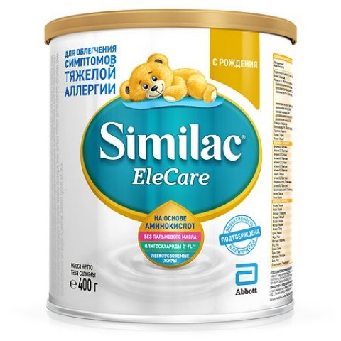 Смесь Similac EleCare Аминокислотная 400г с 0месяцев Смесь Similac EleCare Аминокислотная 400г с 0месяцев