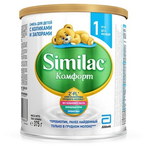 Смесь Similac Комфорт 1 375г с 0месяцев Смесь Similac Комфорт 1 375г с 0месяцев
