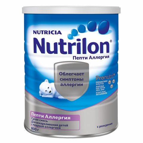 Смесь сухая Nutrilon Пепти Аллергия 800г с 0 месяцев Смесь сухая Nutrilon Пепти Аллергия 800г с 0 месяцев