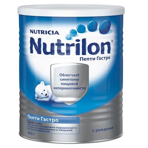 Смесь сухая Nutrilon Пепти Гастро 450г с 0 месяцев Смесь сухая Nutrilon Пепти Гастро 450г с 0 месяцев