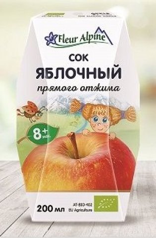 Сок Fleur Alpin яблоко прямого отжима 200мл с 8 месяцев Сок Fleur Alpin яблоко прямого отжима 200мл с 8 месяцев