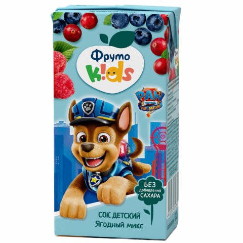 Сок ФрутоKids яблоко-черноплодная рябина-малина-клюква-черника 0.2л с 5месяцев Сок ФрутоKids яблоко-черноплодная рябина-малина-клюква-черника 0.2л с 5месяцев