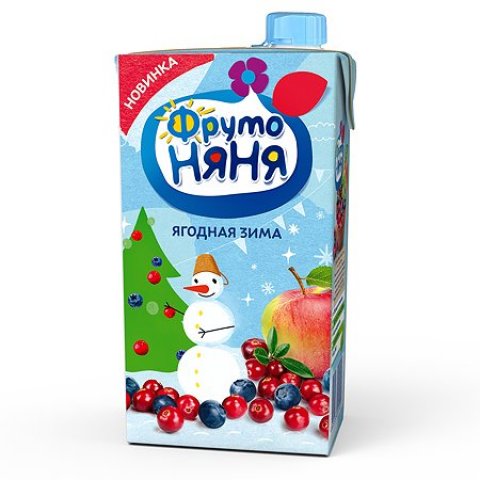 Сок ФрутоНяня яблоко-черника-клюква-малина 0.5л с 3 лет Сок ФрутоНяня яблоко-черника-клюква-малина 0.5л с 3 лет
