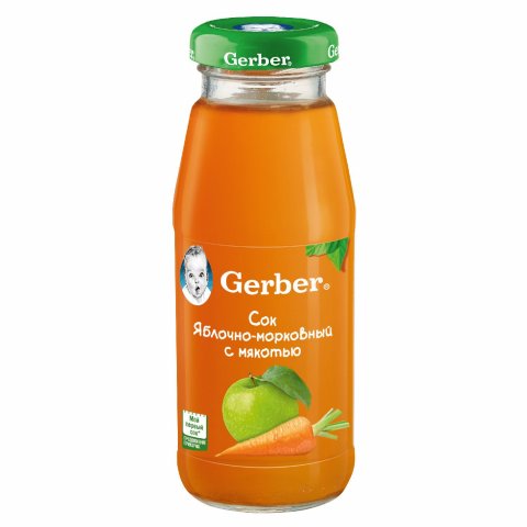 Сок Gerber яблоко морковь 0.175л с 5месяцев Сок Gerber яблоко морковь 0.175л с 5месяцев