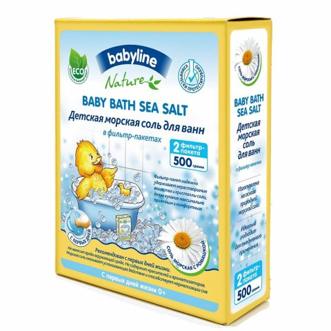 Соль для Ванн Babyline (ромашка) 500 г (в фильтр-пакетах) Соль для Ванн Babyline (ромашка) 500 г (в фильтр-пакетах)