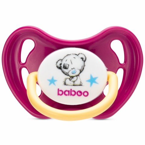 Соска-пустышка BABOO Me to you с 0месяцев бордовая Соска-пустышка BABOO Me to you с 0месяцев бордовая