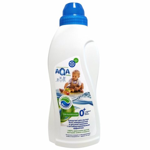 Средство для мытья поверхностей AQA baby с антибактериальным эффектом 700мл Средство для мытья поверхностей AQA baby с антибактериальным эффектом 700мл