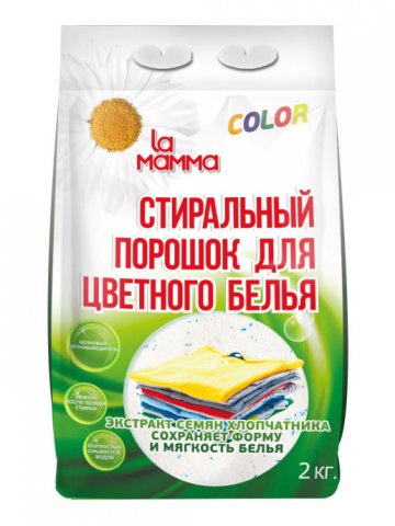 Стиральный порошок для цветного белья La Mamma 2 кг Стиральный порошок для цветного белья La Mamma 2 кг