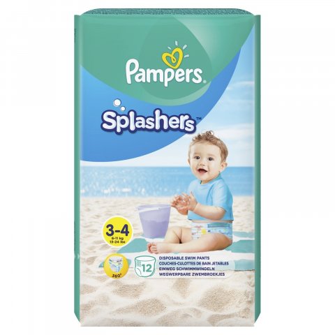 Трусики для плавания Pampers Splashers 3-4 6-11кг 12шт Трусики для плавания Pampers Splashers 3-4 6-11кг 12шт