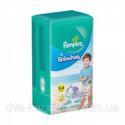 Трусики для плавания Pampers Splashers 5-6 14+кг 10шт Трусики для плавания Pampers Splashers 5-6 14+кг 10шт