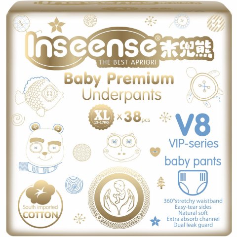 Трусики-подгузники INSEENSE PREMIUM V8 XL 12-17кг 38шт Трусики-подгузники INSEENSE PREMIUM V8 XL 12-17кг 38шт