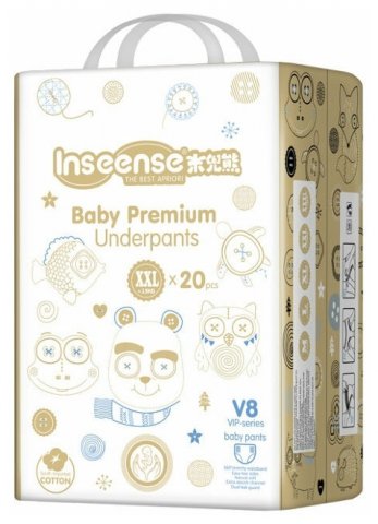 Трусики-подгузники INSEENSE V8 ХХL 15+ кг 20 шт Трусики-подгузники INSEENSE V8 ХХL 15+ кг 20 шт