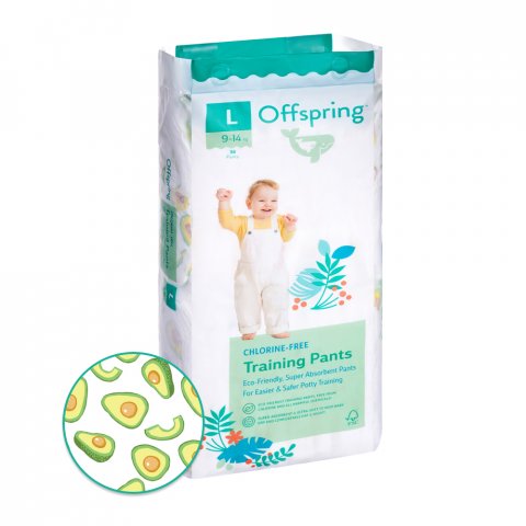 Трусики-подгузники Offspring L 9-14 кг 36 шт расцветка Авокадо Трусики-подгузники Offspring L 9-14 кг 36 шт расцветка Авокадо