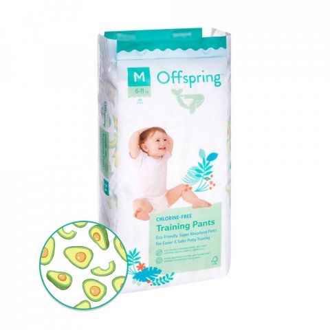 Трусики-подгузники Offspring M 6-11 кг 42 шт расцветка Авокадо Трусики-подгузники Offspring M 6-11 кг 42 шт расцветка Авокадо