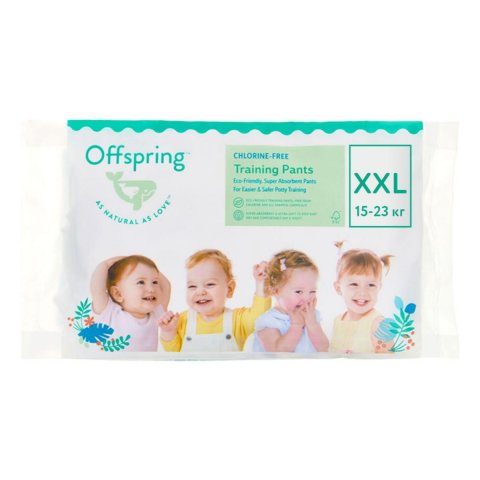 Трусики-подгузники Offspring Travel pack ХХL 15-23 кг 3 шт Трусики-подгузники Offspring Travel pack ХХL 15-23 кг 3 шт