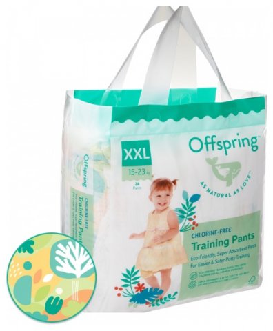 Трусики-подгузники Offspring XXL 15-23 кг 24 шт расцветка Лес Трусики-подгузники Offspring XXL 15-23 кг 24 шт расцветка Лес