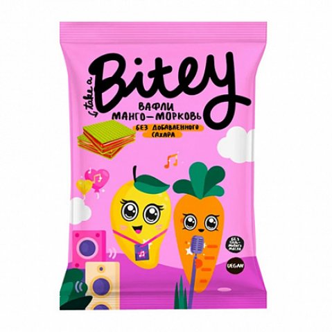 Вафли Bitey Манго-Морковь 35 гр Вафли Bitey Манго-Морковь 35 гр