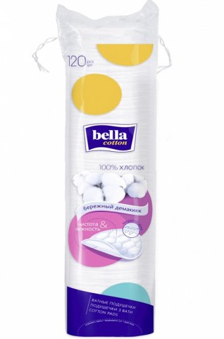 Ватные диски Bella 120 шт Ватные диски Bella 120 шт
