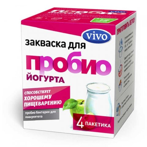 VIVO ЗАКВАСКА ПРОБИО ЙОГУРТ 0,5 N4 VIVO ЗАКВАСКА ПРОБИО ЙОГУРТ 0,5 N4